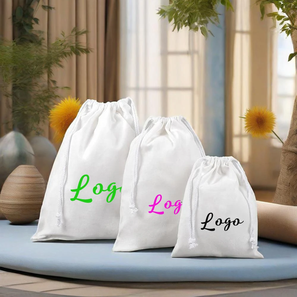 Custom Logo Bags Jewelry White Cotton Gift Bag Canvas Drawstring Pouch Rings Earrings Organizer Wedding Favors For Guests Bulk
Custom Logo Bags Jewelry White Cotton Gift Bag Canvas Drawstring Pouch Rings Earrings Organizer Wedding Favors For Guests Bulk