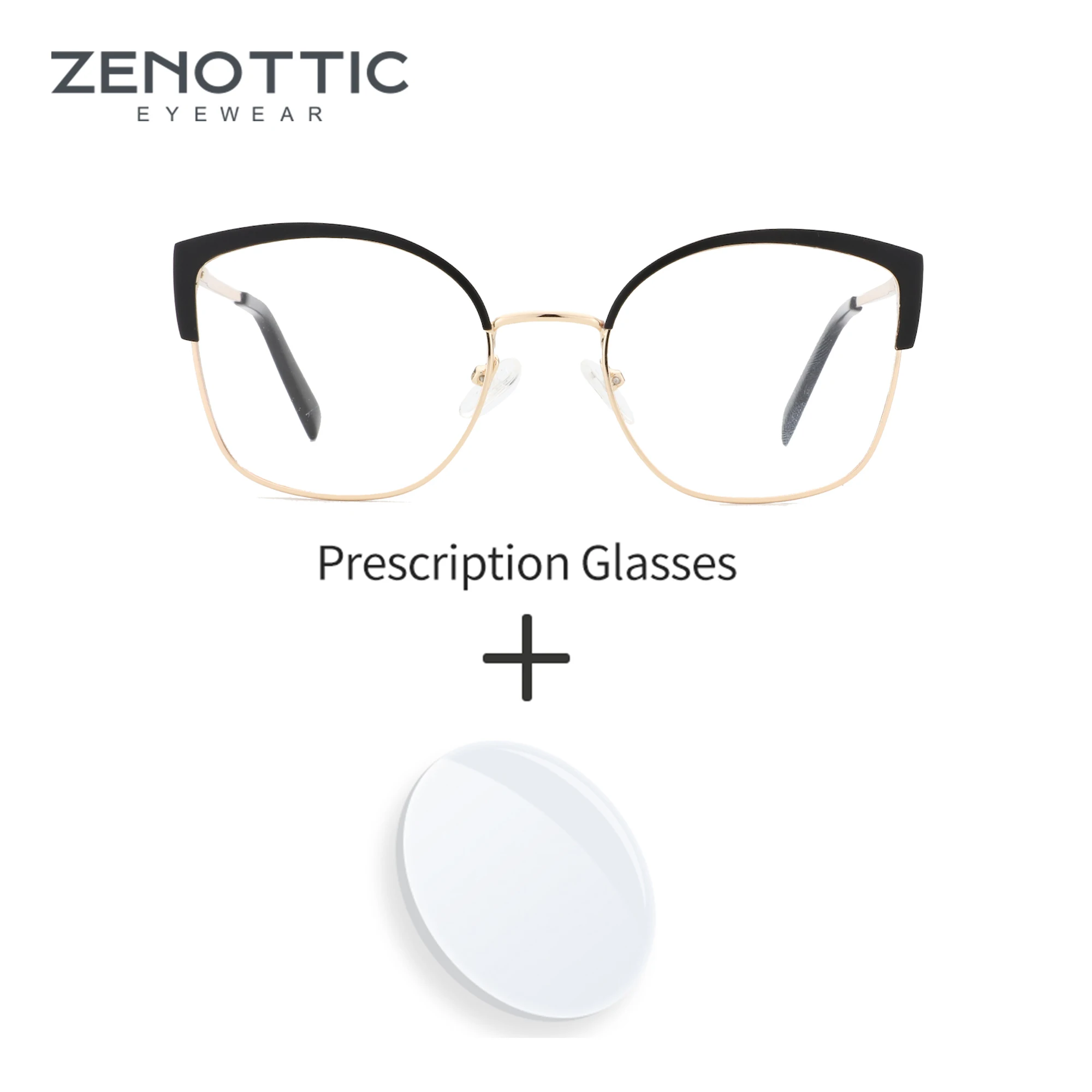 ZENOTTIC (S Size) Cat Eye Prescription Glasses Metal Anti Blue Light Photochromic/Progressive Optical Eyeglasses for Women
ZENOTTIC (S Size) Cat Eye Prescription Glasses Metal Anti Blue Light Photochromic/Progressive Optical Eyeglasses for Women