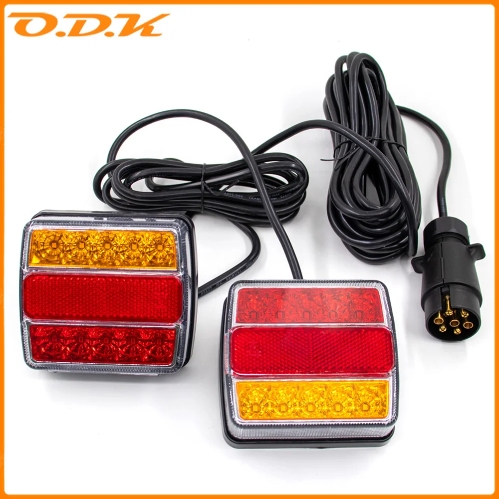 12V 1Set 7 Pin 10m Rear Towing Tail Light LED Trailer Universal Brake Stop Lamp License Number Plate Light Reflector Waterproof
12V 1Set 7 Pin 10m Rear Towing Tail Light LED Trailer Universal Brake Stop Lamp License Number Plate Light Reflector Waterproof