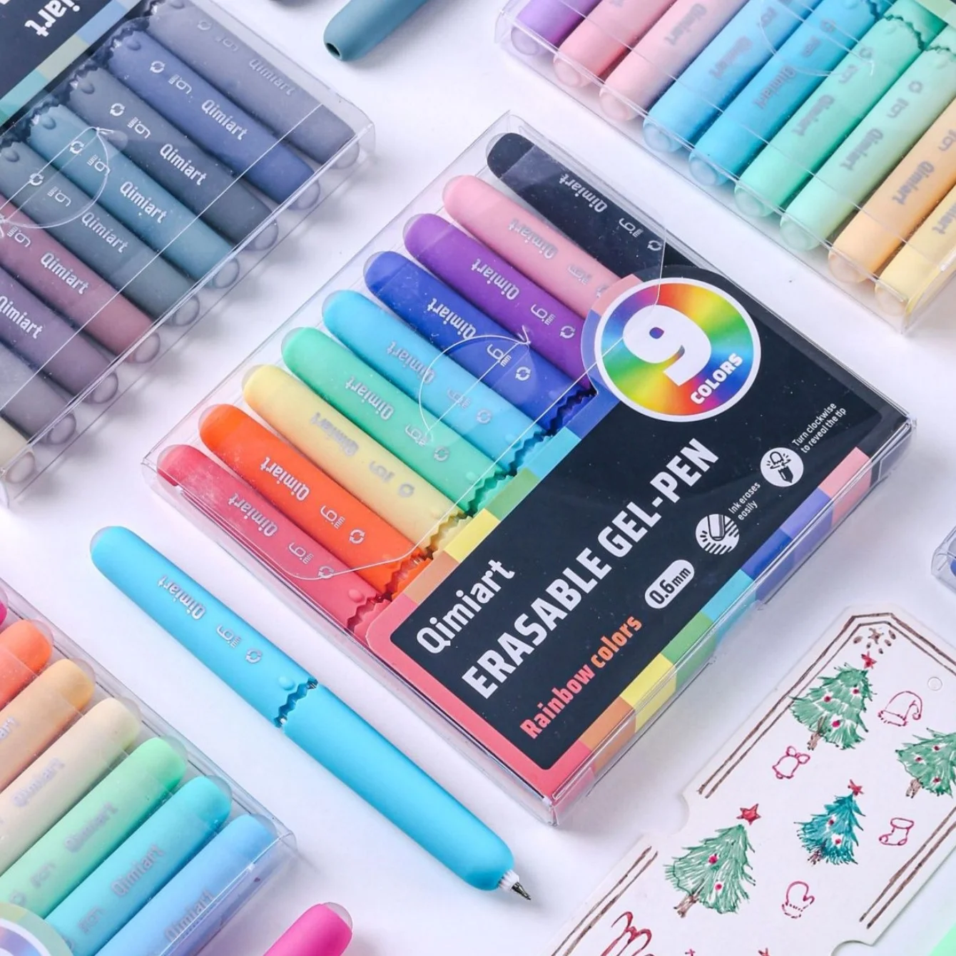 9pcs Macaron Color Gel Pens Set with Cute Eggshell Design Twist-to-Advance Mechanism And Built-in Eraser Tip Stationery A3355
9pcs Macaron Color Gel Pens Set with Cute Eggshell Design Twist-to-Advance Mechanism And Built-in Eraser Tip Stationery A3355