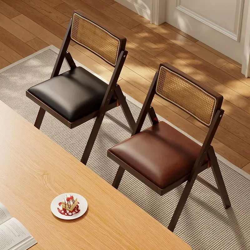 Folding chair, rattan dining chair, simple household foldable chair, breathable office chair
Folding chair, rattan dining chair, simple household foldable chair, breathable office chair