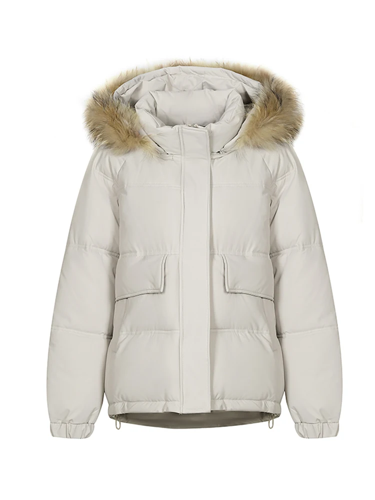 2023 Winter Women's Down Jackets Big Fur Collar Warm Cotton Padded Parka Hooded Female Puffer Jacket Windproof Outerwear
2023 Winter Women's Down Jackets Big Fur Collar Warm Cotton Padded Parka Hooded Female Puffer Jacket Windproof Outerwear