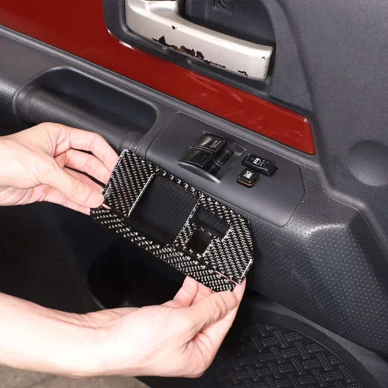 For Toyota FJ Cruiser 2007-2021 Soft Carbon Fiber Car Glass Lift Button Frame Cover Trim Sticker Interior Car Accessories
For Toyota FJ Cruiser 2007-2021 Soft Carbon Fiber Car Glass Lift Button Frame Cover Trim Sticker Interior Car Accessories