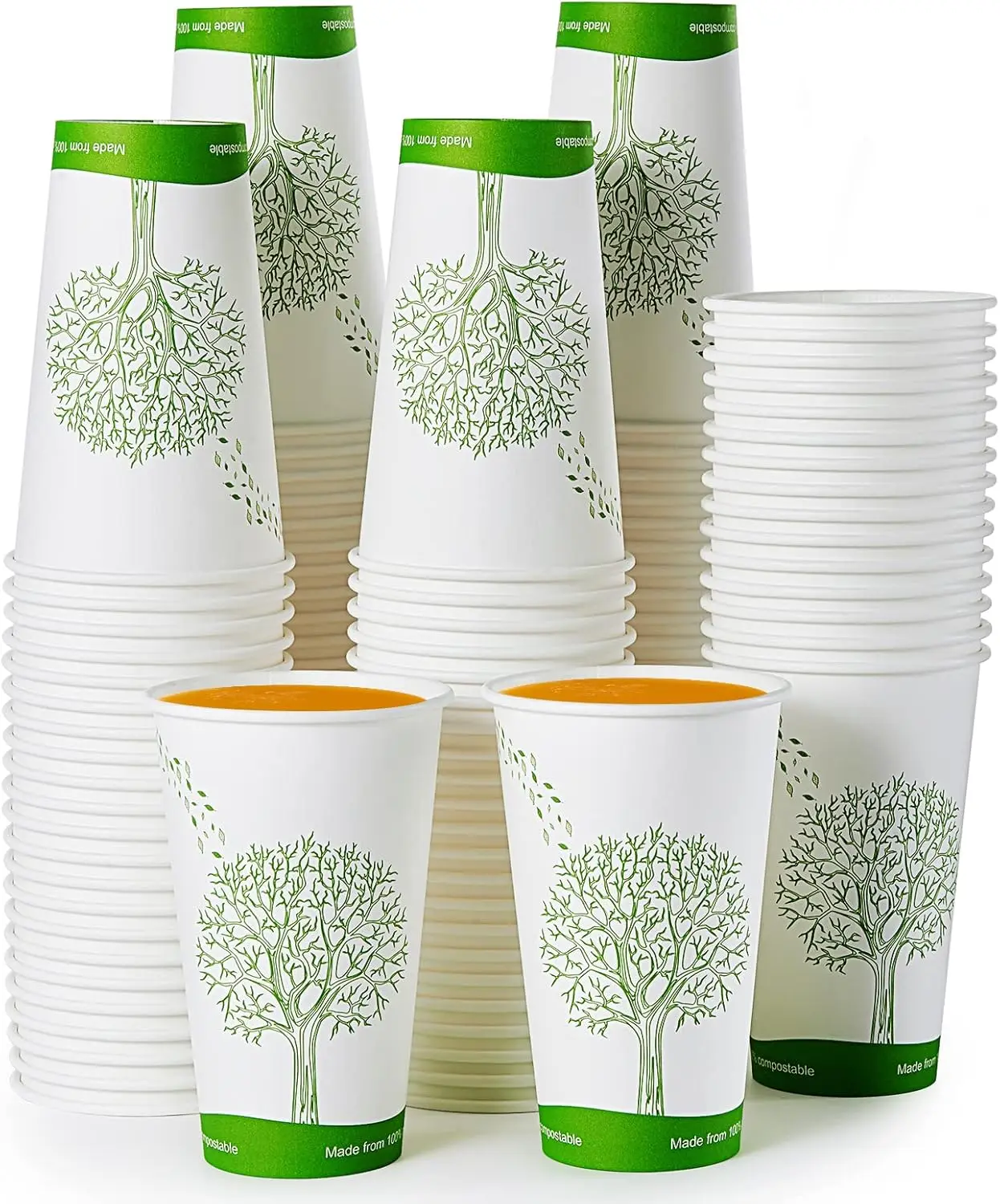 210 Count 16 oz Compostable Cups, Biodegradable Disposable Paper Cups with PLA Lined, Eco-friendly Paper Coffee Cups for
210 Count 16 oz Compostable Cups, Biodegradable Disposable Paper Cups with PLA Lined, Eco-friendly Paper Coffee Cups for
