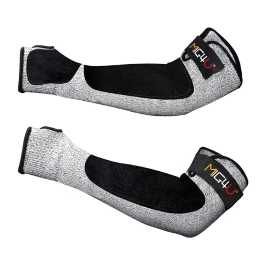 Cut Resistant Sleeves with Leather Patches, Arm Safety Protection for Men and Women Thin Skin, Anti Puncture Level 5 Protective
Cut Resistant Sleeves with Leather Patches, Arm Safety Protection for Men and Women Thin Skin, Anti Puncture Level 5 Protective