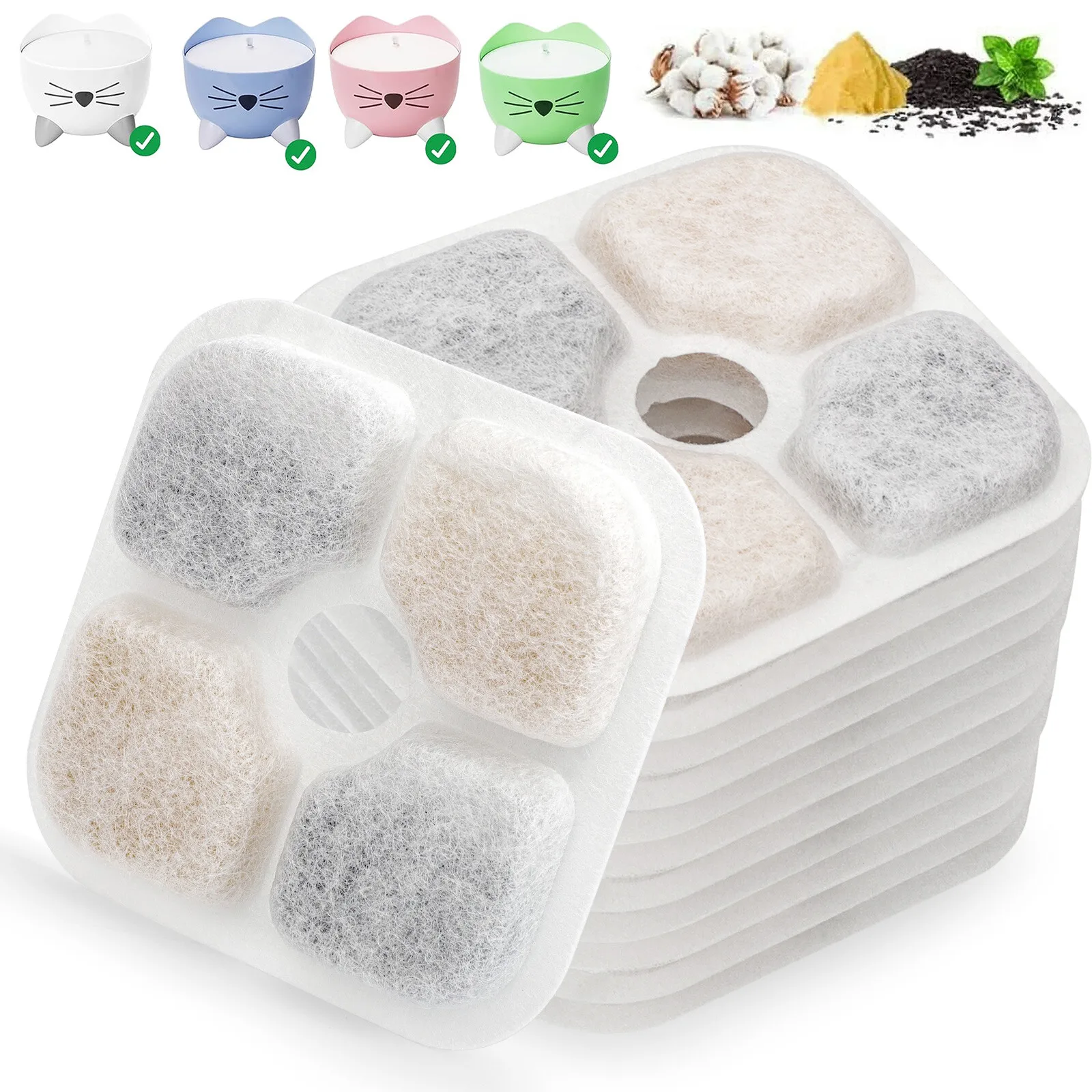 12pcs Cat Water Fountain Filters Fits for Catit PIXI All 80oz Pet Fountain
12pcs Cat Water Fountain Filters Fits for Catit PIXI All 80oz Pet Fountain