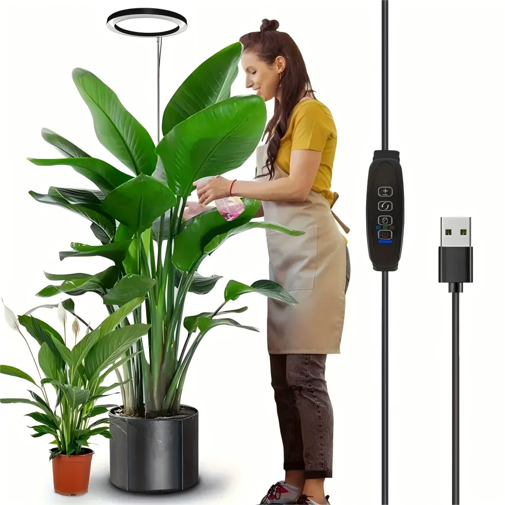 LED Plant Grow Light Height Adjustable 72 LED Full Spectrum Grow Lamp with 3 Timer for Indoor Large Plants Hydroponics Lamp
LED Plant Grow Light Height Adjustable 72 LED Full Spectrum Grow Lamp with 3 Timer for Indoor Large Plants Hydroponics Lamp