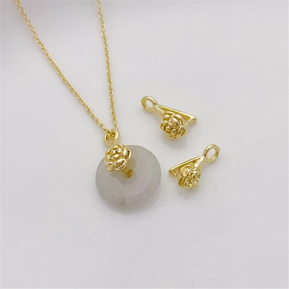 14K Gold-plated Rose Rose Melon Seeds Buckle Clip Diy Jade Crystal Bracelet Necklace Pendant Buckle Accessories K111
14K Gold-plated Rose Rose Melon Seeds Buckle Clip Diy Jade Crystal Bracelet Necklace Pendant Buckle Accessories K111