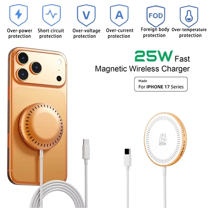 15W Wireless Magnetic Charger 25w Fast Charging Multi-color Optional Strong Magnetic Wireless Chargerfor Iphone
15W Wireless Magnetic Charger 25w Fast Charging Multi-color Optional Strong Magnetic Wireless Chargerfor Iphone