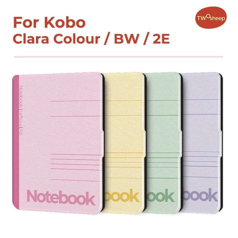 Twosheep 6-inch Case for Kobo Clara BW Clara Colour Clara 2E TPU Magnetic Flip Auto Wake Sleep TPU Cover Campus Notebook Style
Twosheep 6-inch Case for Kobo Clara BW Clara Colour Clara 2E TPU Magnetic Flip Auto Wake Sleep TPU Cover Campus Notebook Style