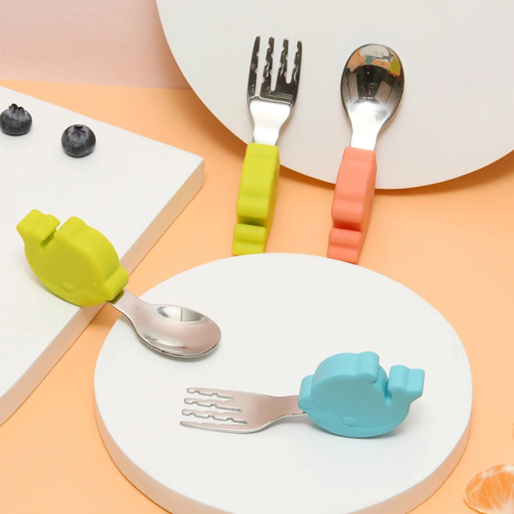 1 комплект, обучающая посуда, детская обучающая ложка, вилка, инструменты для еды для малышей, столовые приборы для младенцев, удобный эргономичный подарок из нержавеющей стали
1 комплект, обучающая посуда, детская обучающая ложка, вилка, инструменты для еды для малышей, столовые приборы для младенцев, удобный эргономичный подарок из нержавеющей стали