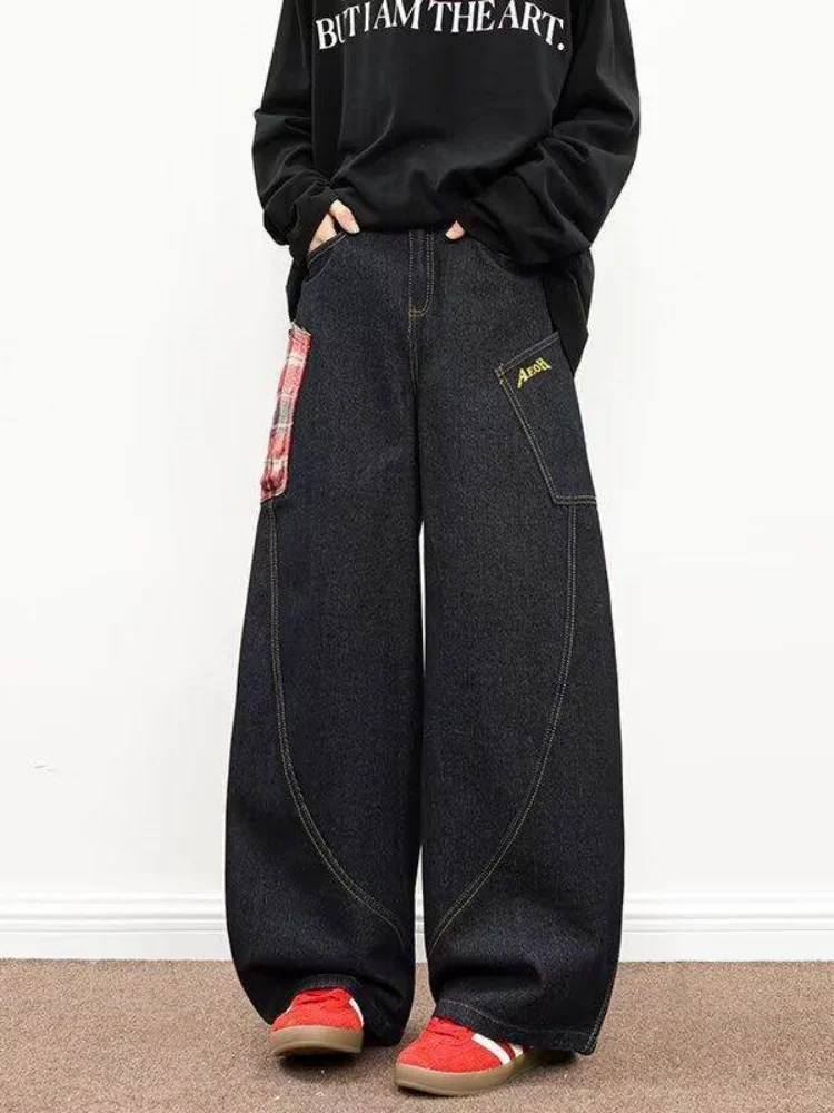 Loose Straight Leg Men's Jeans Knife Design Large ket Workwear Summer Trendy Brand Distred Bleach Wa Low Waist Zipper
Loose Straight Leg Men's Jeans Knife Design Large ket Workwear Summer Trendy Brand Distred Bleach Wa Low Waist Zipper