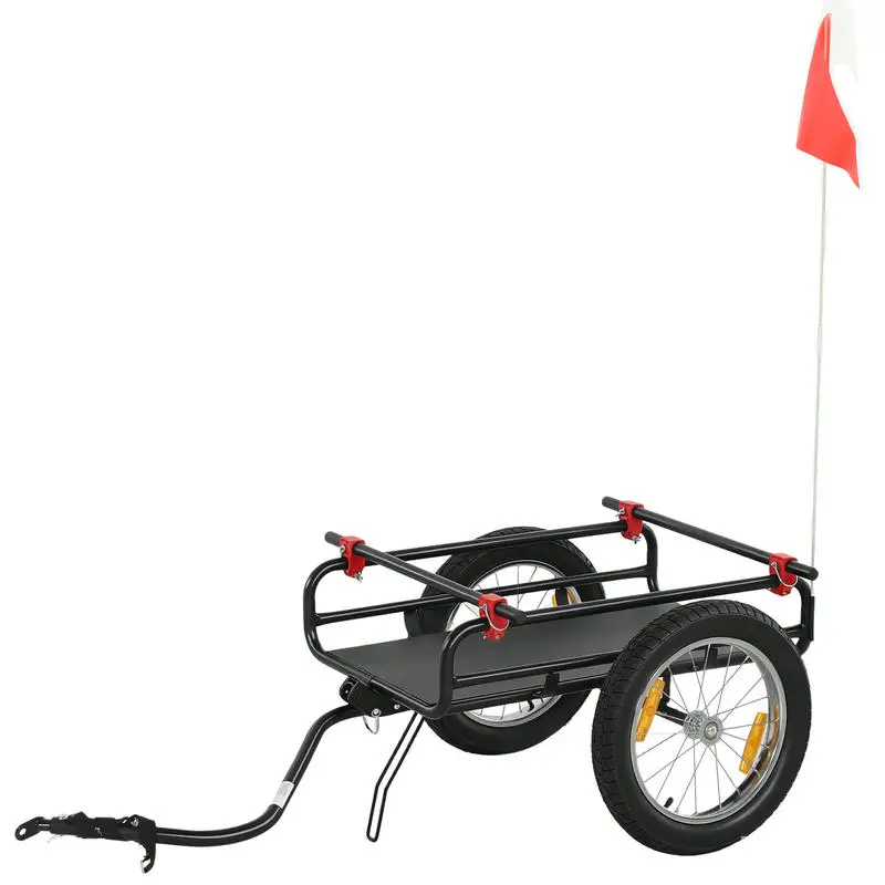 2-In-1 Bike Cargo Trailer & Wagon Cart, Multi-Use Bicycle Trailer with Quick Release 16" Pneumatic Wheels, Kickstand
2-In-1 Bike Cargo Trailer & Wagon Cart, Multi-Use Bicycle Trailer with Quick Release 16" Pneumatic Wheels, Kickstand