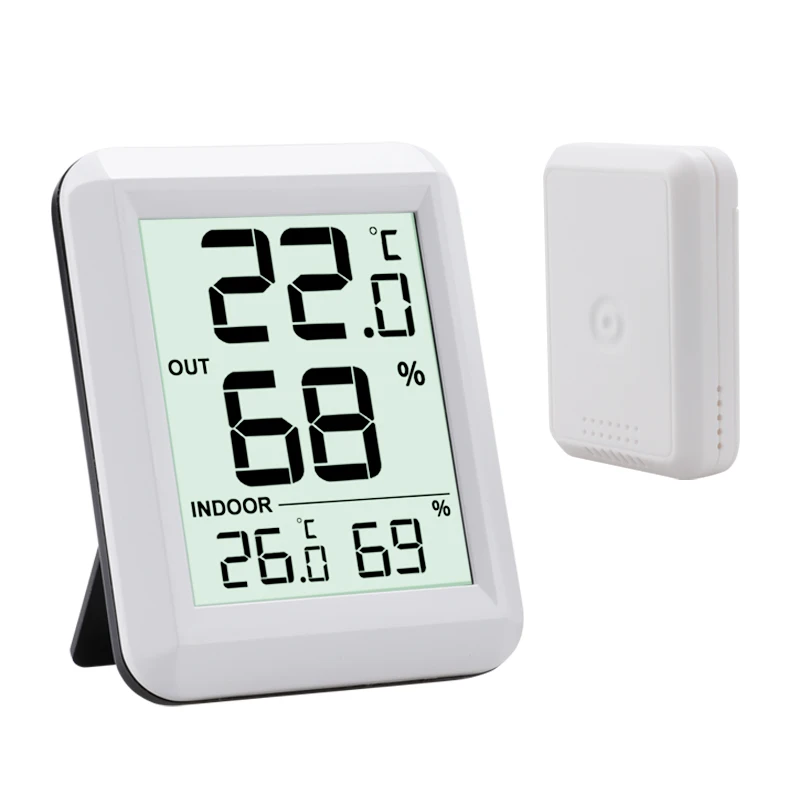 Wireless Thermometer Hygrometer BabyRoom Digital LCD Temperature Humidity Monitor Indoor Outdoor Weather Station Sensor -40C
Wireless Thermometer Hygrometer BabyRoom Digital LCD Temperature Humidity Monitor Indoor Outdoor Weather Station Sensor -40C