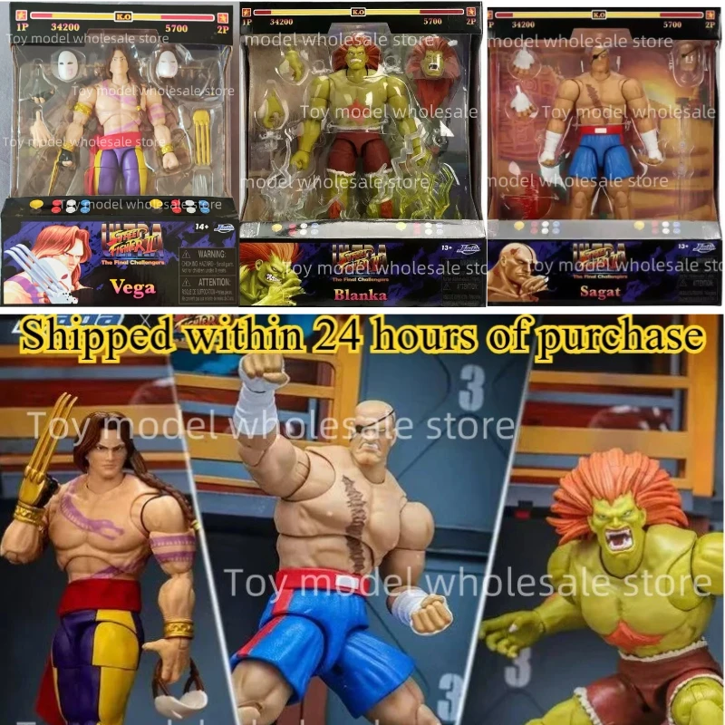 In Stock 1/12 Jada Toys Blanka Sagat Vega Street Fighter Wave 4 Anime Action Figure Collection Model Statue Doll Kid Toy Custom
In Stock 1/12 Jada Toys Blanka Sagat Vega Street Fighter Wave 4 Anime Action Figure Collection Model Statue Doll Kid Toy Custom