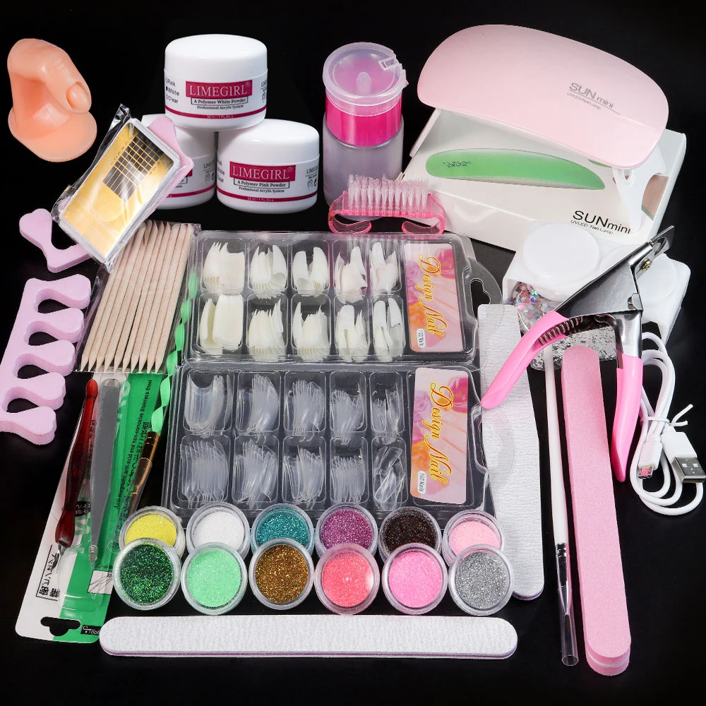 Nail Acrylic Powder and Liquid Monomer Nails Art Decoration For Manicure Set Kit Crystal Nail Glitter 3D Nail Tips Carving Tools
Nail Acrylic Powder and Liquid Monomer Nails Art Decoration For Manicure Set Kit Crystal Nail Glitter 3D Nail Tips Carving Tools