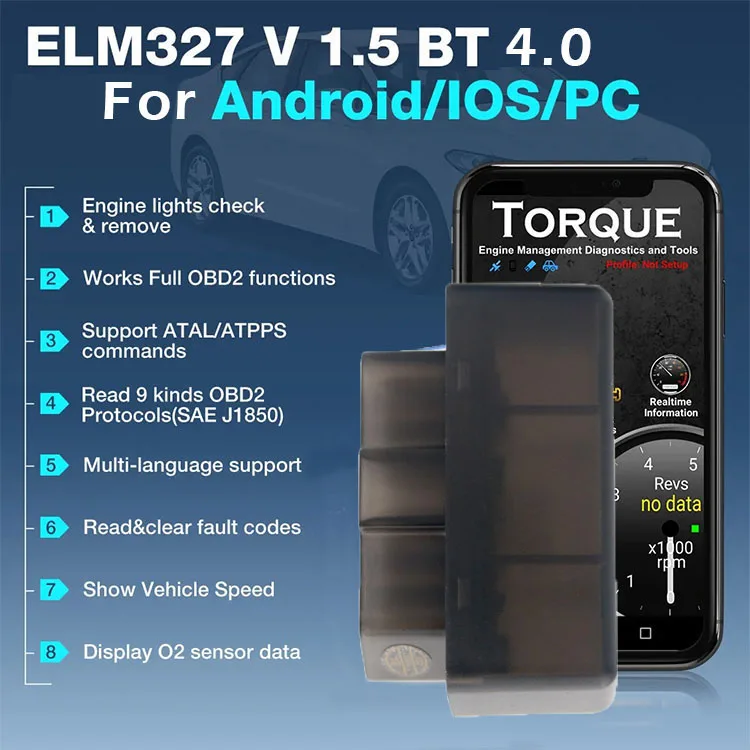 Bluetooth 4.0 Mini V01H4 Car Diagnostic Scanner Diagnostic Tool Check Engine Light Reader ELM327 OBD2 Scanner Engine Code Reader