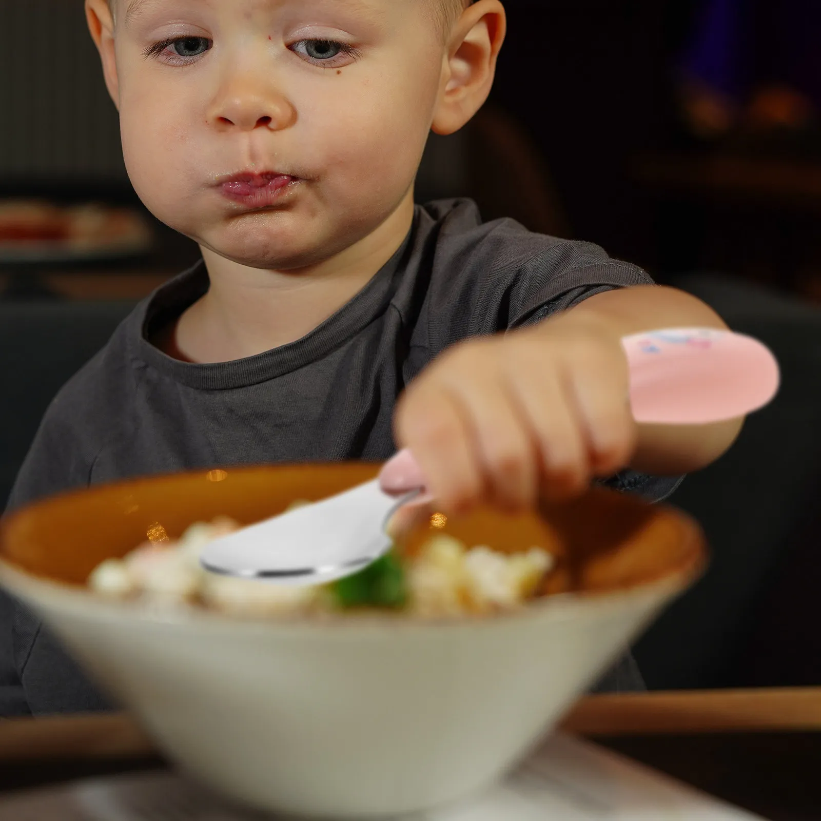 1Pair Toddler Utensil Set Curved Spoon Fork for Babies Learning to Eat Ergonomic Handle Safe Firm Material Dishwasher Friendly
1Pair Toddler Utensil Set Curved Spoon Fork for Babies Learning to Eat Ergonomic Handle Safe Firm Material Dishwasher Friendly