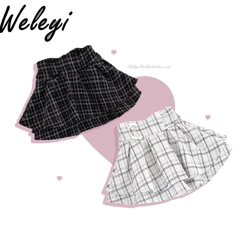 Mine Mass-produced Bow Double-layer Tutu Skirt Autumn and Winter New Sweet Japanese Style High Waist Plaid Short Skirts Female
Mine Mass-produced Bow Double-layer Tutu Skirt Autumn and Winter New Sweet Japanese Style High Waist Plaid Short Skirts Female