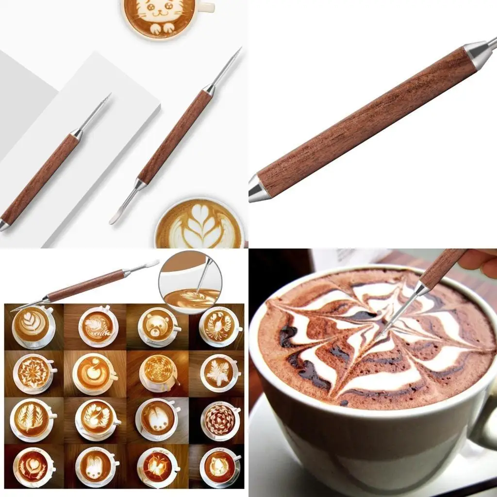 652F Double Head Lattes Coffee Arts Pen Handle Stainless Steel Lattes Carving Pen Portable Coffee Arts Pen DIY Maker
652F Double Head Lattes Coffee Arts Pen Handle Stainless Steel Lattes Carving Pen Portable Coffee Arts Pen DIY Maker