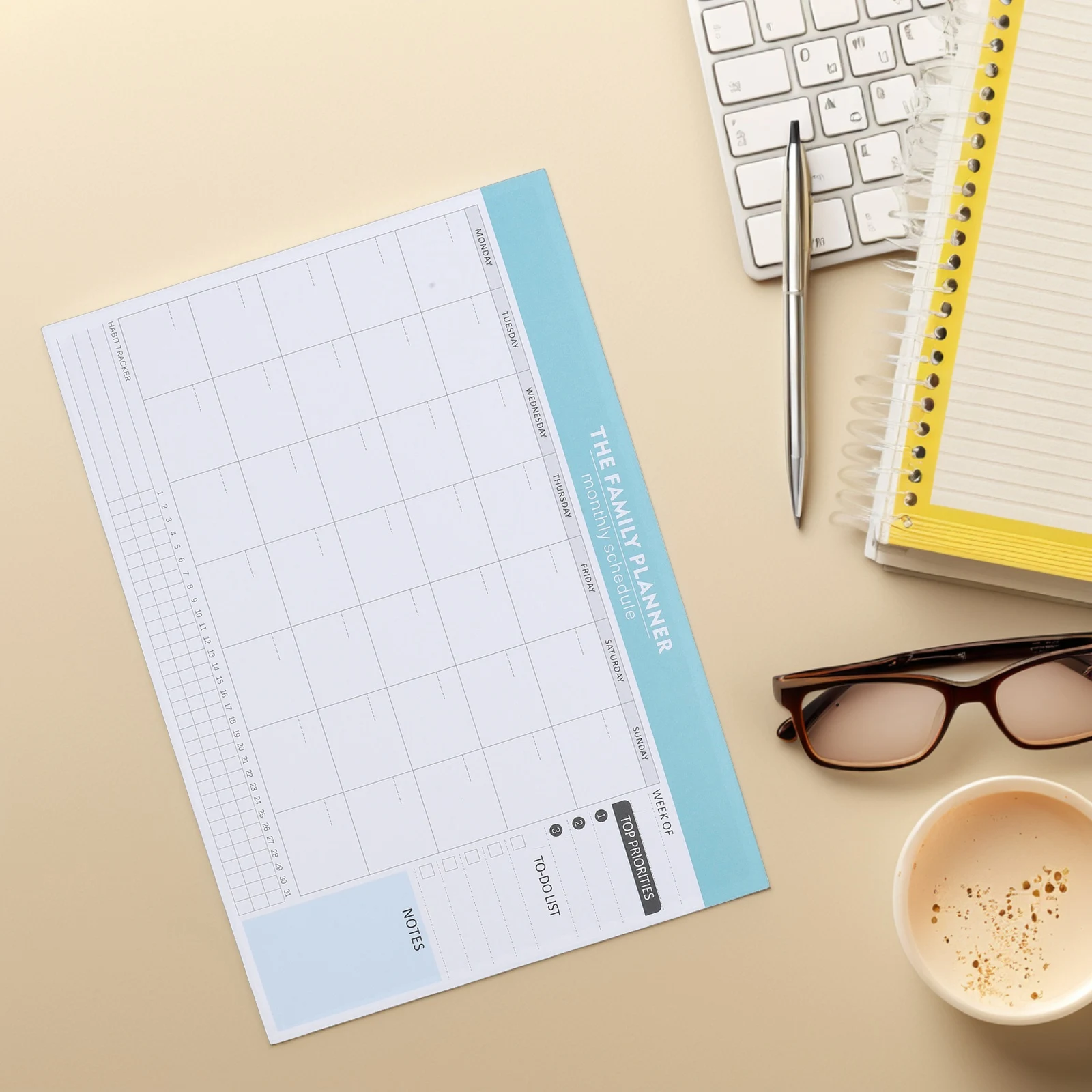 Monthly Planner Notepad Large Size Smooth Writing Task Schedule Organizer Daily Weekly Checklist Agenda Book for Students
Monthly Planner Notepad Large Size Smooth Writing Task Schedule Organizer Daily Weekly Checklist Agenda Book for Students