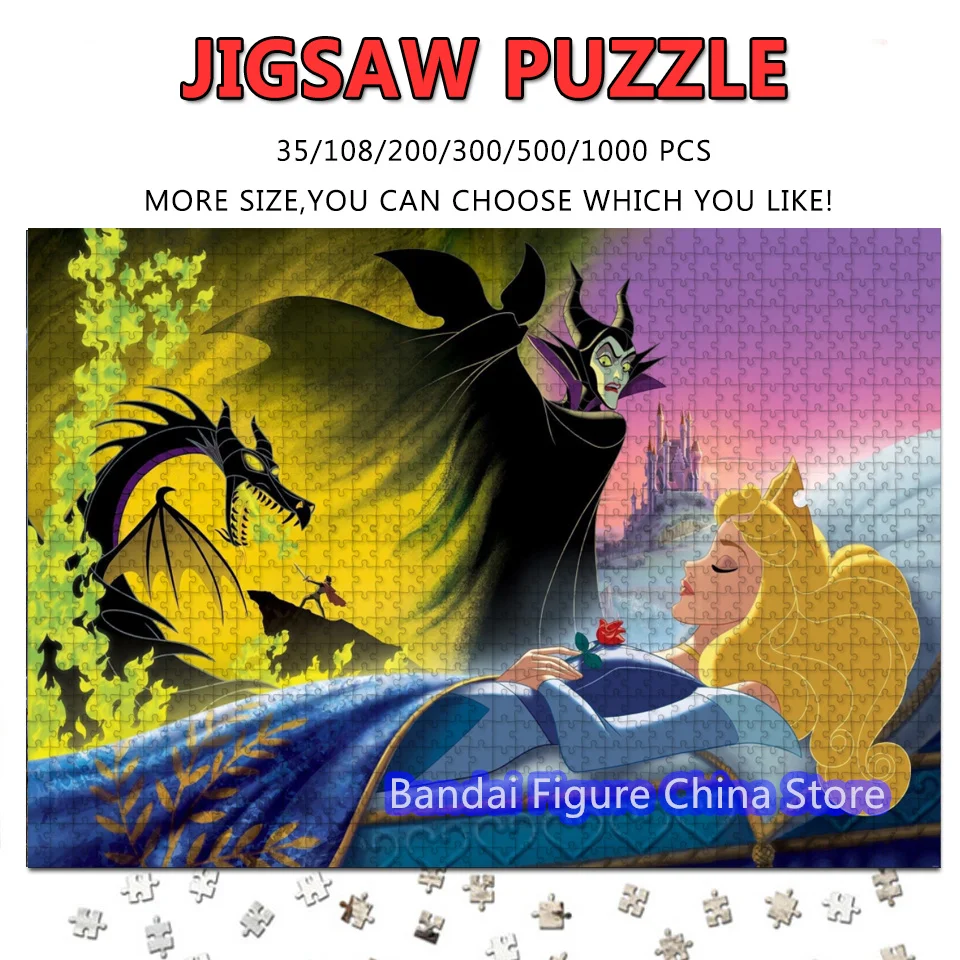 Disney Princess Jigsaw Puzzles Sleeping Beauty Cartoon Anime 108/200/300/500/1000 Pieces Print Puzzles Decompress Toys Gifts
Disney Princess Jigsaw Puzzles Sleeping Beauty Cartoon Anime 108/200/300/500/1000 Pieces Print Puzzles Decompress Toys Gifts