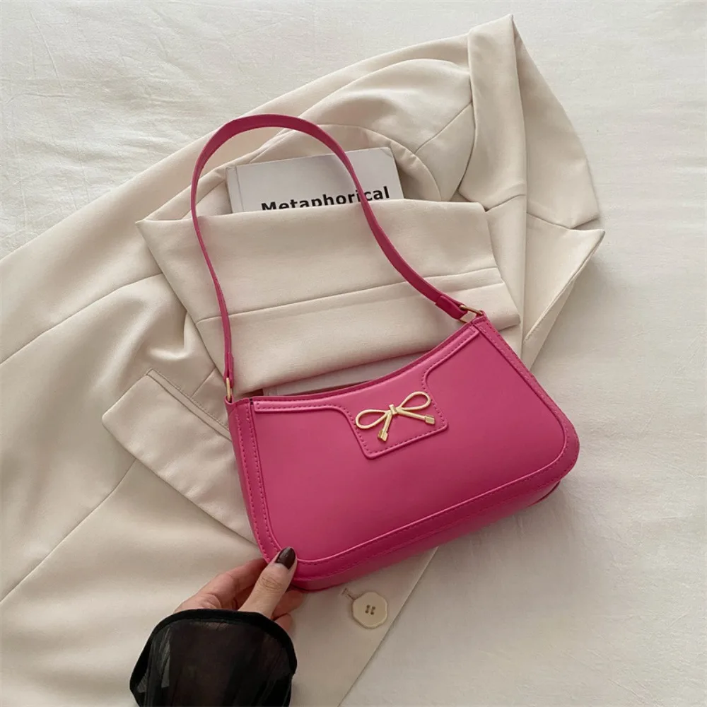 Luxury Y2k Bow Shoulder Bag PU Leather Zipper Bowknot Underarm Bag Solid Color Handbag Women Handbag Daily
Luxury Y2k Bow Shoulder Bag PU Leather Zipper Bowknot Underarm Bag Solid Color Handbag Women Handbag Daily
