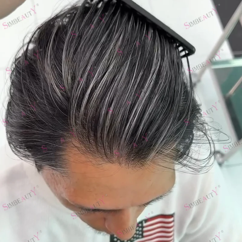 1B10 1B65 White Grey Mens Toupee Natural Hairline Super Durable Thin Skin Male Wig Brown Human Hair Full PU Prosthesis System
1B10 1B65 White Grey Mens Toupee Natural Hairline Super Durable Thin Skin Male Wig Brown Human Hair Full PU Prosthesis System