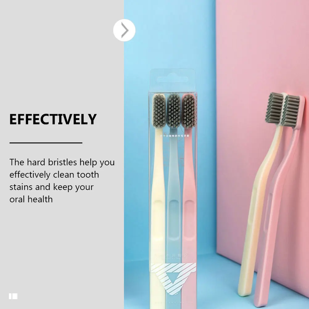 6pcs Nylon Hard Bristles Adults Oral Cleaning Tools Travel Pink Beige Adults Toothbrushes Sky-blue Durable Safe
6pcs Nylon Hard Bristles Adults Oral Cleaning Tools Travel Pink Beige Adults Toothbrushes Sky-blue Durable Safe