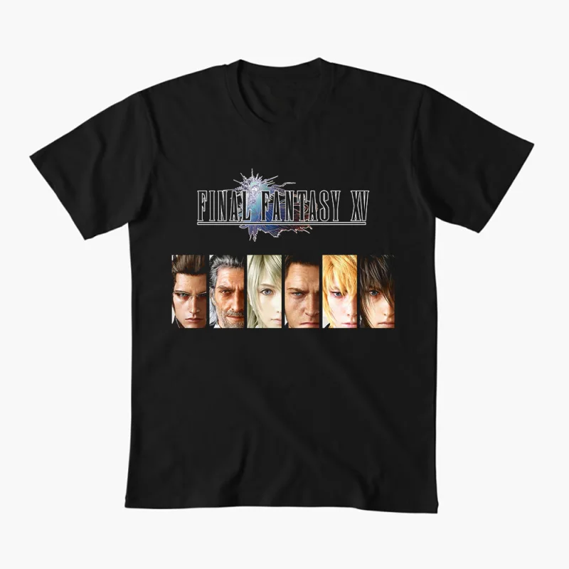 Final Fantasy XV Characters Video game Gift T shirt for RPG gamer 100% cotton Short Sleeve Graphic Clothes All size tops S-6XL
Final Fantasy XV Characters Video game Gift T shirt for RPG gamer 100% cotton Short Sleeve Graphic Clothes All size tops S-6XL