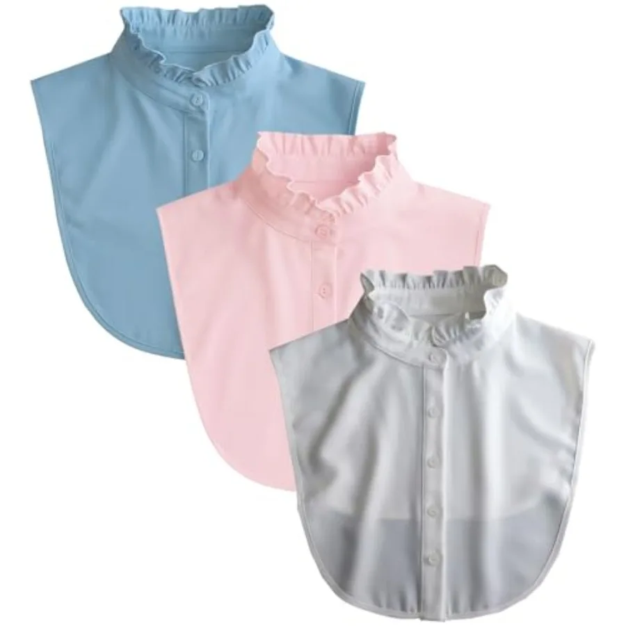 3Pcs Fake Collar Detachable Dickey Half Shirts Blouse Top for Women Men Outfits
3Pcs Fake Collar Detachable Dickey Half Shirts Blouse Top for Women Men Outfits