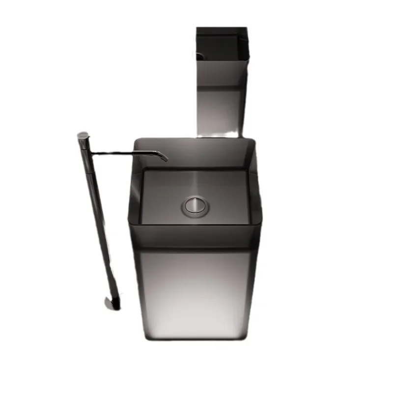 Transparent resin column basin Hotel B & B bathroom Independent floor wash basin Simple cream style
Transparent resin column basin Hotel B & B bathroom Independent floor wash basin Simple cream style