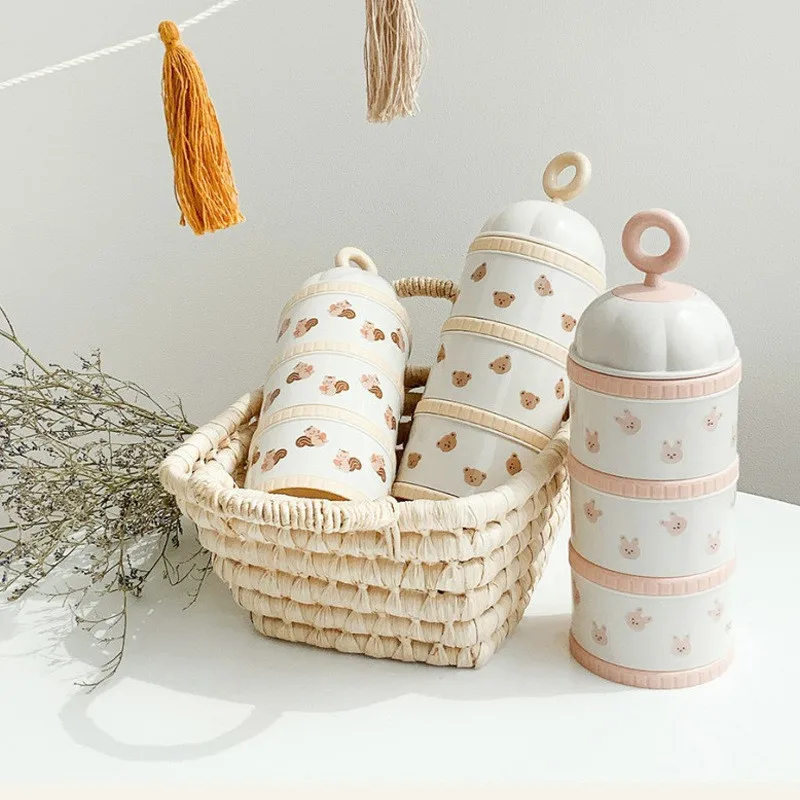 Ins Korean Olive Tulip Milk Powder Box - Portable Three-Layer Storage Box, Stylish Foreign Style, Suitable for Infants &Children
Ins Korean Olive Tulip Milk Powder Box - Portable Three-Layer Storage Box, Stylish Foreign Style, Suitable for Infants &Children