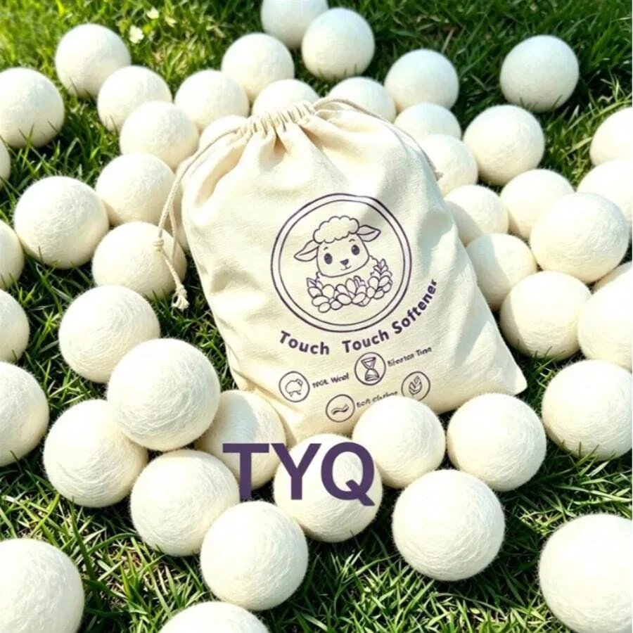47PCS Handy Laundry Wool Dryer Balls - Fabric Softener, Reusable, Reduces Clothing Wrinkles And Saves Drying Time, Better Alter
47PCS Handy Laundry Wool Dryer Balls - Fabric Softener, Reusable, Reduces Clothing Wrinkles And Saves Drying Time, Better Alter