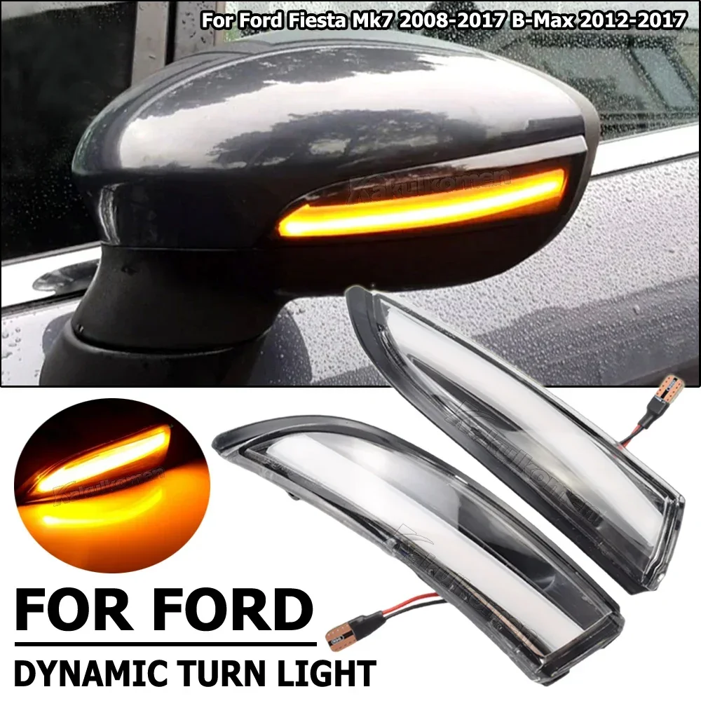 2pcs Dynamic LED Turn Signal Light Flowing Side Wing Rearview Mirror Indicator For Ford Fiesta Mk7 2008-2017 for Ford B-Max
2pcs Dynamic LED Turn Signal Light Flowing Side Wing Rearview Mirror Indicator For Ford Fiesta Mk7 2008-2017 for Ford B-Max