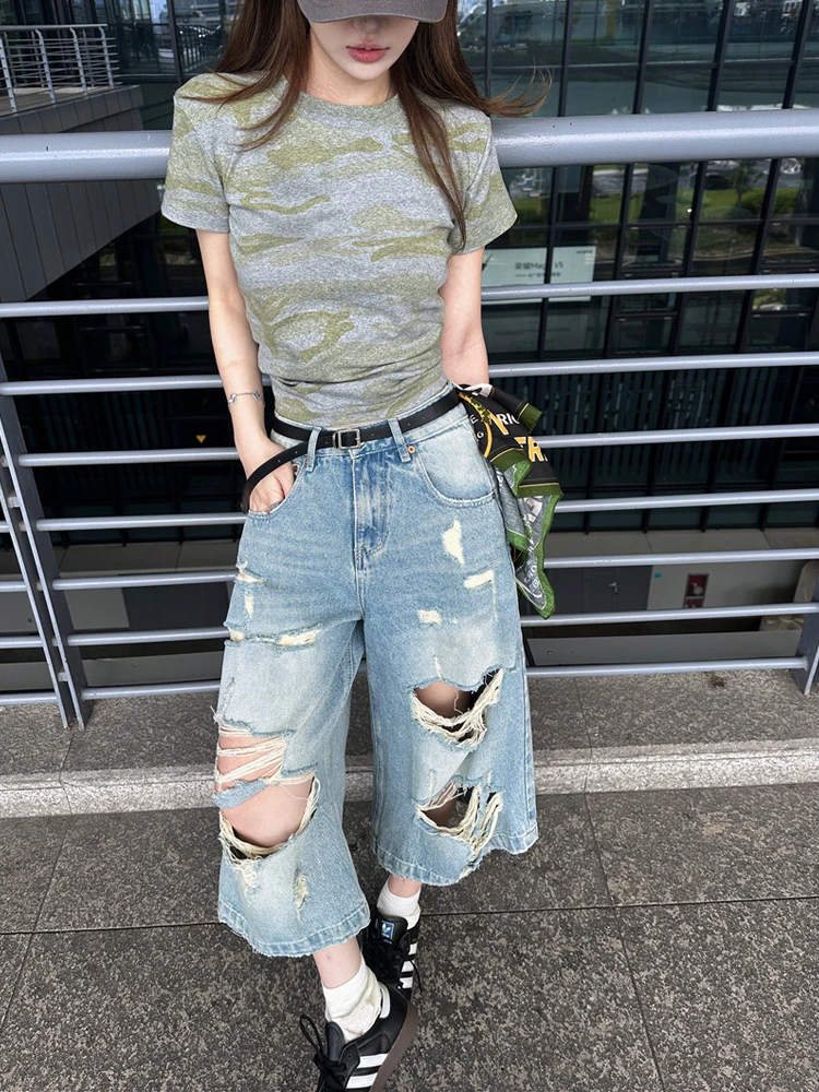 High Waist Distressed Denim Jeans Women's Summer 2026 New Design Loose Wide Leg Seven-Foot Trendy Casual Fashion Set
High Waist Distressed Denim Jeans Women's Summer 2026 New Design Loose Wide Leg Seven-Foot Trendy Casual Fashion Set