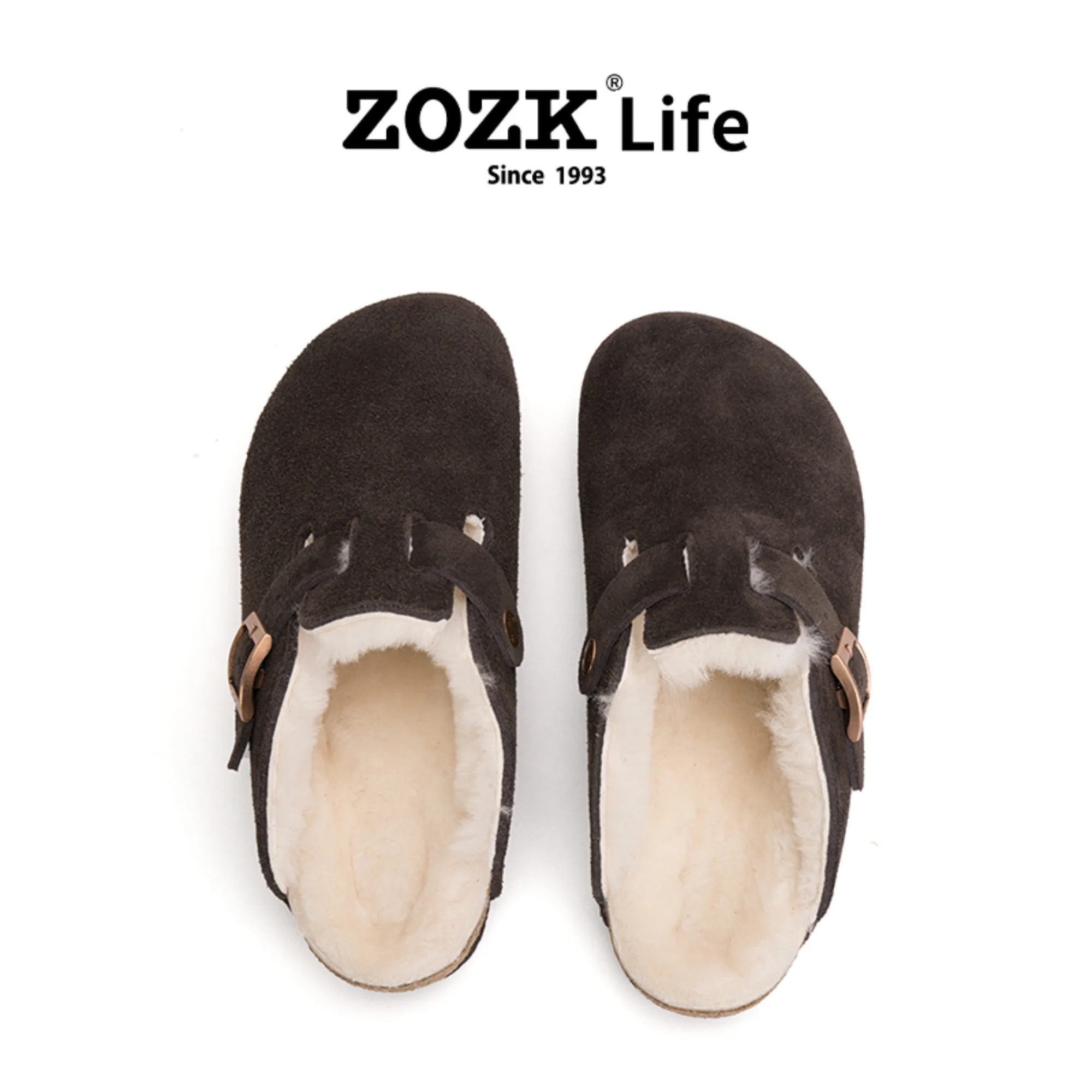 Женские зимние сандалии без шнуровки с подкладкой из искусственного меха, теплые замшевые сандалии с полупокрытием, пробковой подошвой и регулируемой пряжкой
Женские зимние сандалии без шнуровки с подкладкой из искусственного меха, теплые замшевые сандалии с полупокрытием, пробковой подошвой и регулируемой пряжкой