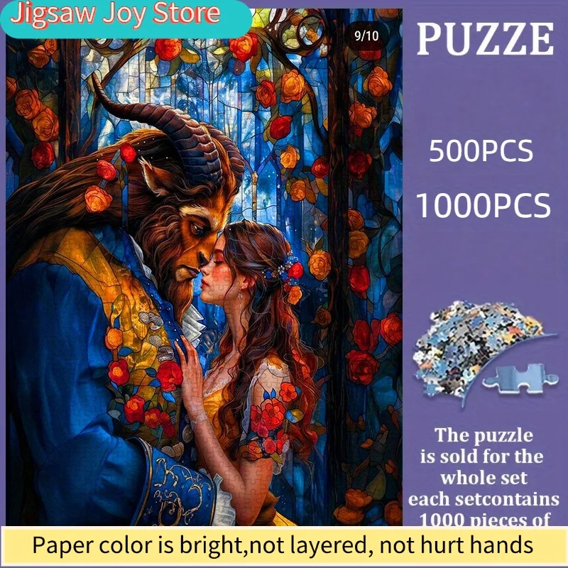 Набор для творчества Disney: Пазл из бумаги «Красавица и Чудовище», Романтическое искусство, Утолщенный белый картон, Идеально для мероприятий и свиданий
Набор для творчества Disney: Пазл из бумаги «Красавица и Чудовище», Романтическое искусство, Утолщенный белый картон, Идеально для мероприятий и свиданий