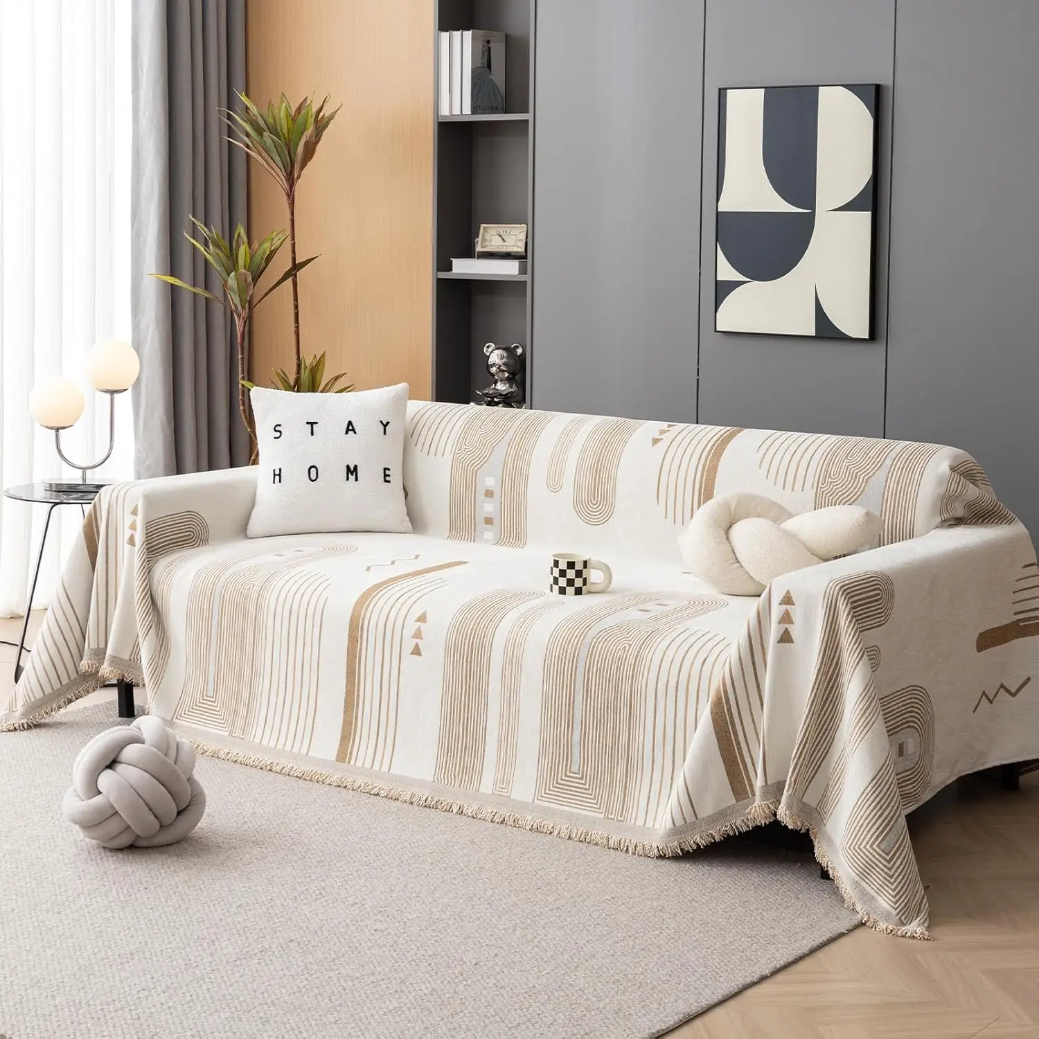 Stripe Geometric Jacquard Sofa Covers Cream Beige Coffee Couch Cover For 3 Cushion Couch Sofa Pet Couch Cover Protector
Stripe Geometric Jacquard Sofa Covers Cream Beige Coffee Couch Cover For 3 Cushion Couch Sofa Pet Couch Cover Protector