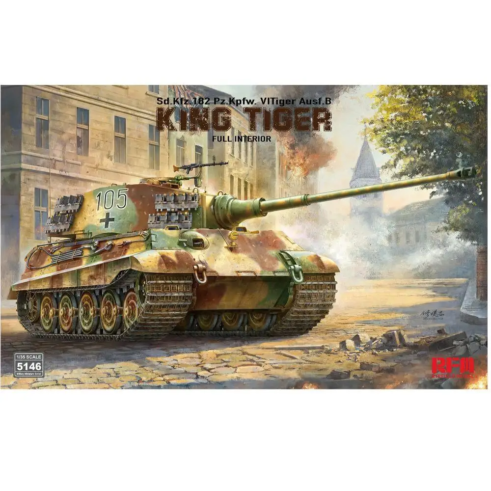 RYE FIELD 5146A 1/35 Масштаб Sd.Kfz.182 Pz.Kpfw.VI Ausf.B King Tiger Полный комплект внутренней модели танка
RYE FIELD 5146A 1/35 Масштаб Sd.Kfz.182 Pz.Kpfw.VI Ausf.B King Tiger Полный комплект внутренней модели танка