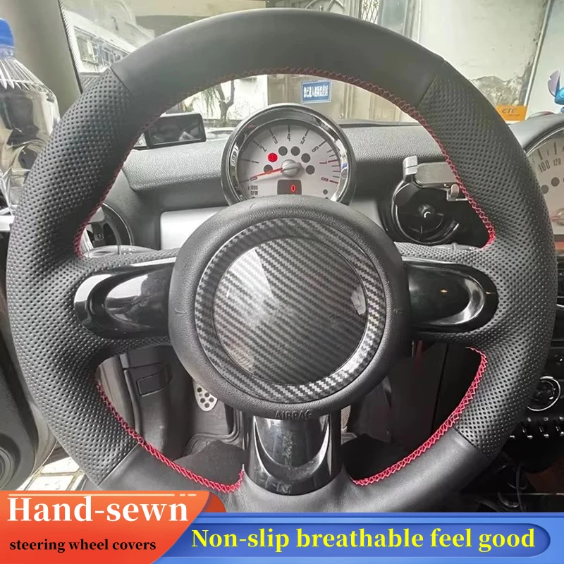 Car Steering Wheel Cover Braid Genuine Leather For Mini Coupe Cooper Clubman Roadster MINI R56 R57 2004-2015 Car Accessories
Car Steering Wheel Cover Braid Genuine Leather For Mini Coupe Cooper Clubman Roadster MINI R56 R57 2004-2015 Car Accessories