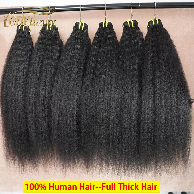 Raw Kinky Straight Hair Bundles 100% Human Hair Weave Bundles Yaki straight Raw Virgin Hair Extensions Thick End Double Weft #1B
Raw Kinky Straight Hair Bundles 100% Human Hair Weave Bundles Yaki straight Raw Virgin Hair Extensions Thick End Double Weft #1B