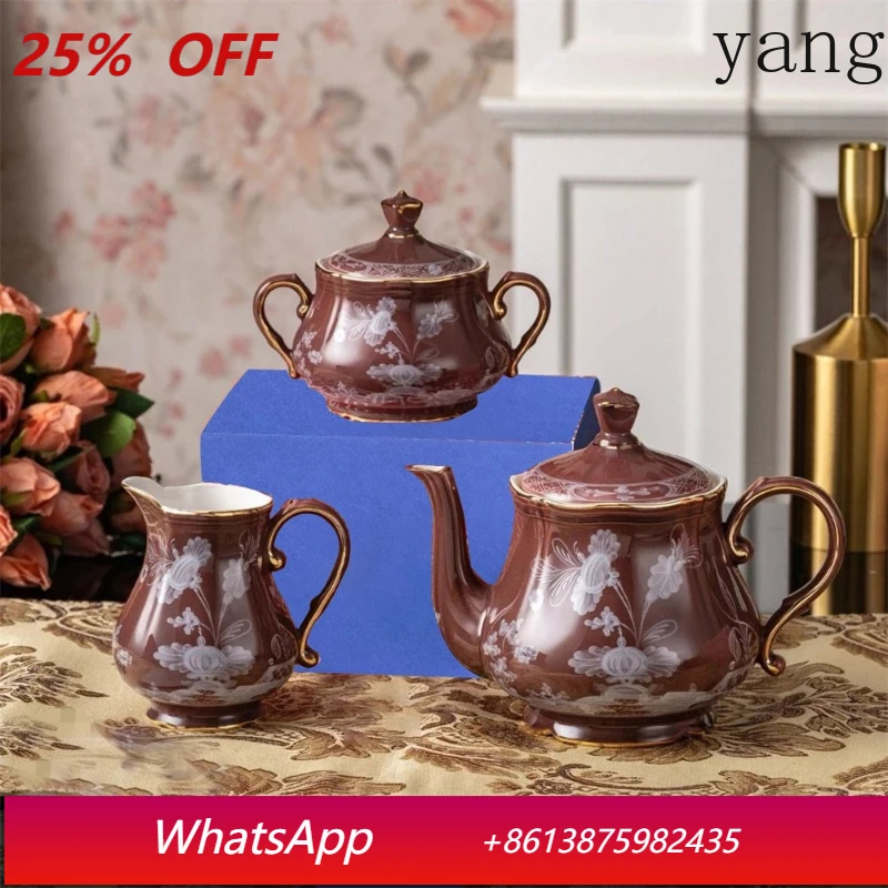 Phnom Penh ceramic teapot sugar milk jug milk jug kitchen supplies khaki curry powder blue yellow gift box gifts
Phnom Penh ceramic teapot sugar milk jug milk jug kitchen supplies khaki curry powder blue yellow gift box gifts