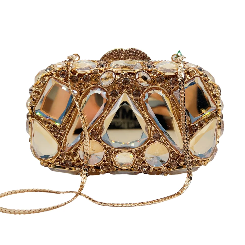 New Women's Diamond Dinner Bag Rhinestone Crystal Banquet Ladies Bag Stone Clutch Evening Bag for Women
New Women's Diamond Dinner Bag Rhinestone Crystal Banquet Ladies Bag Stone Clutch Evening Bag for Women
