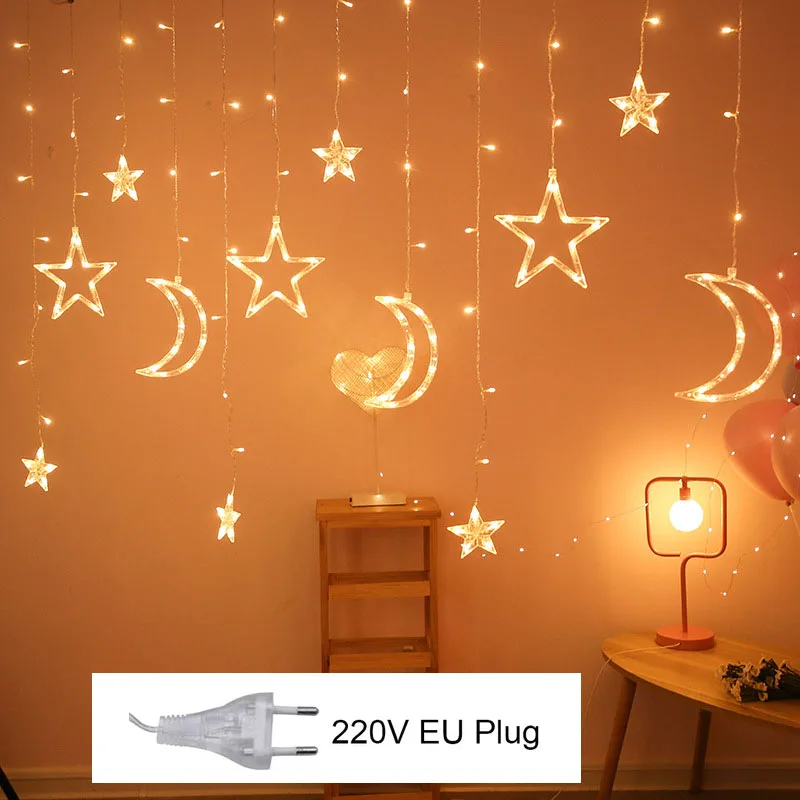 Ramadan Decorations 2022 Eid Lights Star Moon Led Curtain Light Holiday Lights Star Moon String Lights Eid Mubarak
Ramadan Decorations 2022 Eid Lights Star Moon Led Curtain Light Holiday Lights Star Moon String Lights Eid Mubarak