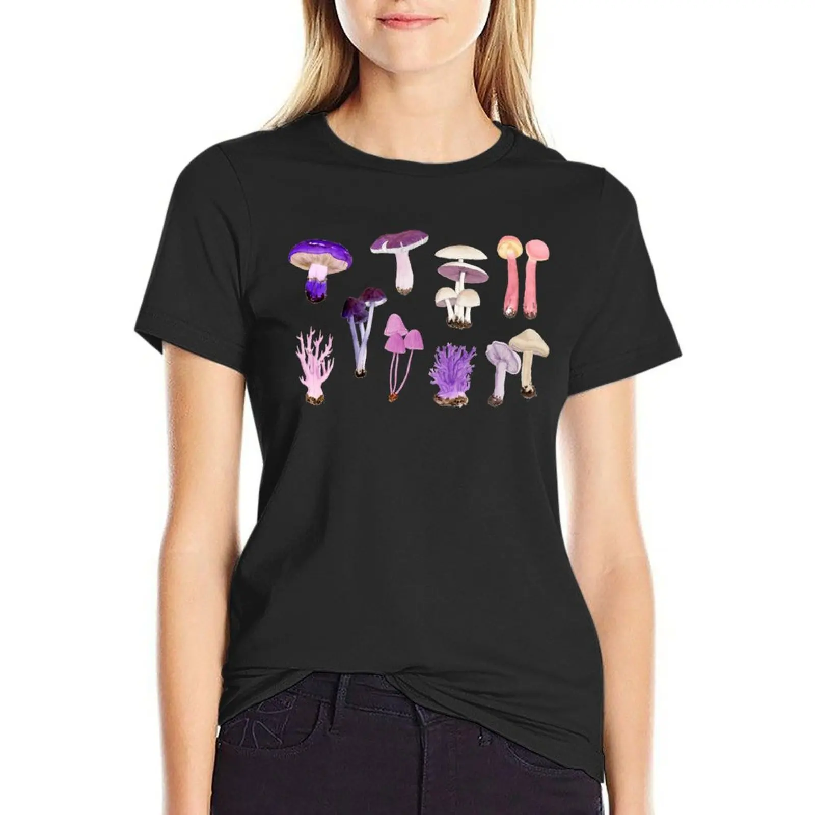 Purples & Pinks - amix of Kay Smith Mushrooms T-Shirt female vintage clothes hippie clothes fashion woman blouse 2025
Purples & Pinks - amix of Kay Smith Mushrooms T-Shirt female vintage clothes hippie clothes fashion woman blouse 2025