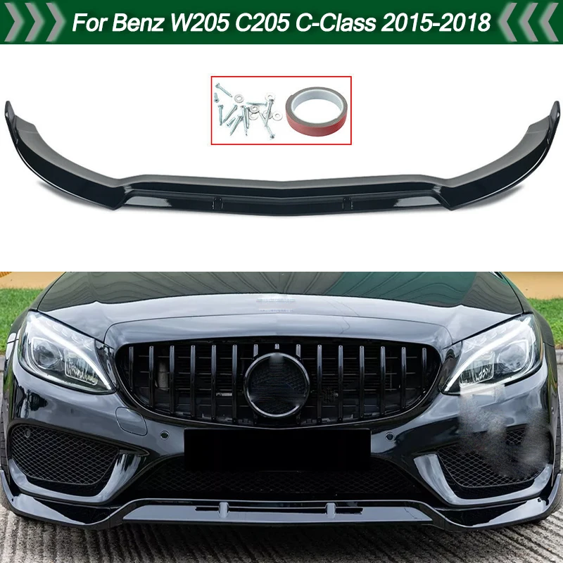 Fit For Mercedes Benz W205 C205 C300 C43 2015-2018 Front Bumper Lip Splitter Spoiler Glossy Black Magickit
Fit For Mercedes Benz W205 C205 C300 C43 2015-2018 Front Bumper Lip Splitter Spoiler Glossy Black Magickit