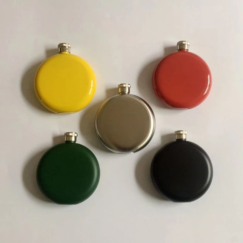 5oz/142mL Round Wine Flasks Mini Stainless Steel Hip Flask Portable Outdoor Beer Pots Pocket Beer Container
5oz/142mL Round Wine Flasks Mini Stainless Steel Hip Flask Portable Outdoor Beer Pots Pocket Beer Container