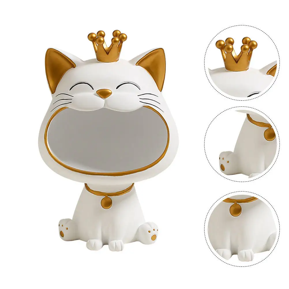 1Pcs Elegant Cat Resin Storage Tray Desktop Adornment Home Decoration Storage Ornament with High Capacity for Keys Snacks
1Pcs Elegant Cat Resin Storage Tray Desktop Adornment Home Decoration Storage Ornament with High Capacity for Keys Snacks