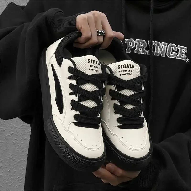 Rubber Sole Lace Up Sneakers Plus Size Man Tennis Silver Gray Shoes Black Trainers Sport Teni Exercise Hand Made Due To
Rubber Sole Lace Up Sneakers Plus Size Man Tennis Silver Gray Shoes Black Trainers Sport Teni Exercise Hand Made Due To